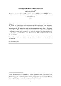 The majority rule with arbitrators