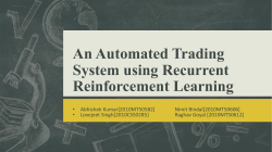 recurrent reinforcement learning