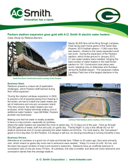 Packers stadium expansion goes gold with A.O. Smith Xi electric