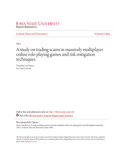A study on trading scams in massively multiplayer online role