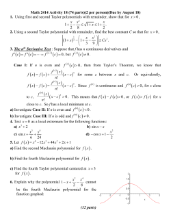 Name: Improper Integrals Done Properly