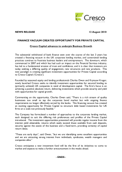 Cresco Capital - cherryFind / cherry