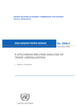 A Utilitarian Welfare Analysis of Trade Liberalization