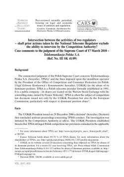 Intersection between the activities of two regulators