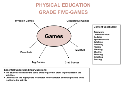 GRADES THREE AND FOUR PHYSICAL EDUCATION