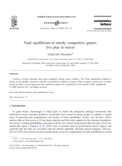 Nash equilibrium in strictly competitive games