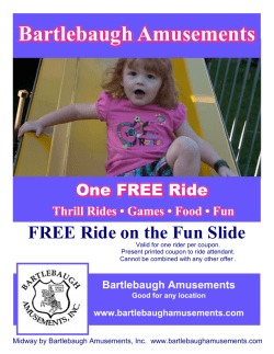 Bartlebaugh Coupon Card free ride on slide