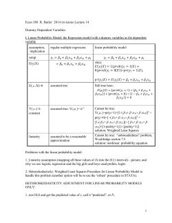 1 Econ 388 R. Butler 2014 revisions Lecture 14