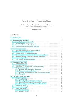 Counting Graph Homomorphisms