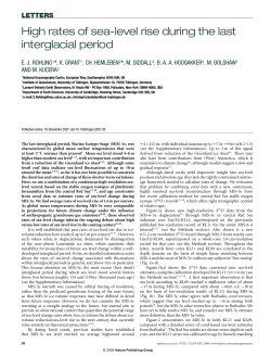 High rates of sea-level rise during the last interglacial period
