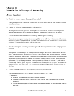 Cost of Goods Manufactured