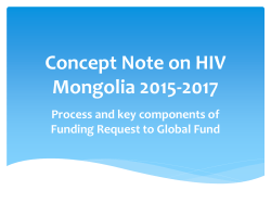 Concept Note on HIV Mongolia 2015-2017