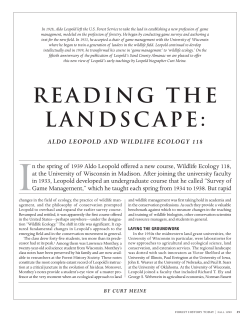 Reading the Landscape - The Forest History Society
