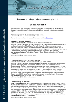 Examples of Linkage Projects commencing in 2015