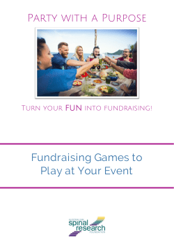 Party with a Purpose Fundraising Games to Play at Your Event