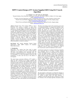MPPT Control Design of PV System Supplied SRM Using BAT