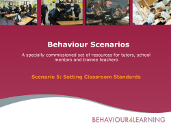 Setting classroom standards