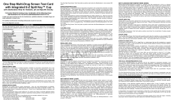 One Step Multi-Drug Screen Test Card with Integrated