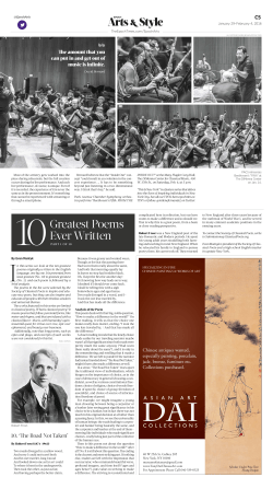 Greatest Poems Ever Written - Epoch Times | Print Archive