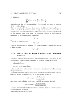 2.1.2 Matrix Norms, Inner Products and Condition Numbers
