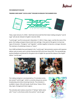 FOR IMMEDIATE RELEASE TRADING CARD GAME &ldquo;LUCK