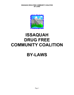 issaquah drug free community coalition by-laws