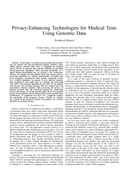 Privacy-Enhancing Technologies for Medical Tests