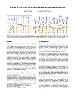 Spectral Style Transfer for Human Motion between Independent