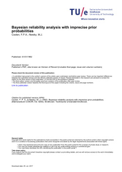 Bayesian reliability analysis with imprecise prior probabilities