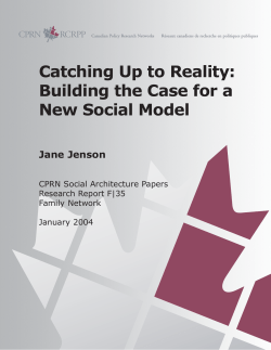 Catching Up to Reality: Building the Case for a New Social Model
