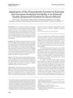 Application of the Characteristic Function to