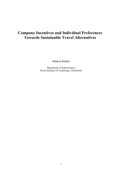 Company Incentives and Individual Preferences
