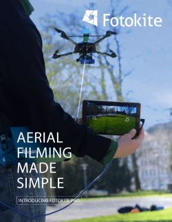 aerial filming made simple