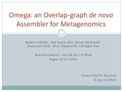 Omega: an Overlap-graph de novo Assembler for Metagenomics