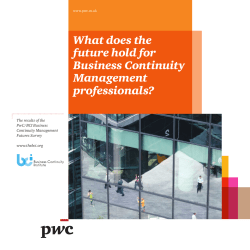 PwC/BCI BCM Futures Survey