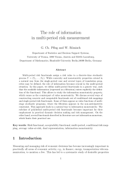 The role of information in multi