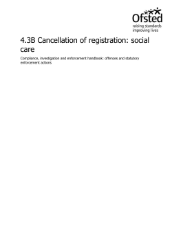 Making the decision to cancel registration