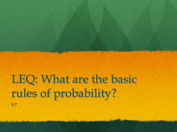 LEQ: What are the basic rules of probability?