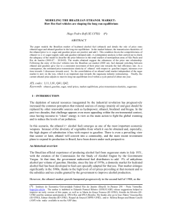 MODELING THE BRAZILIAN ETHANOL MARKET