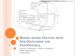 Model-based Testing with SpecExplorer and TestOptimal