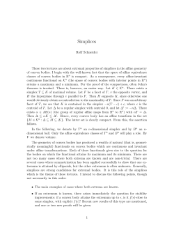 Simplices