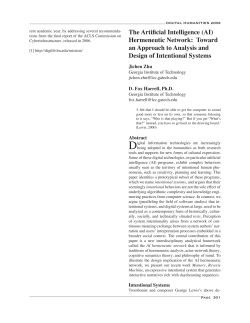 The Artificial Intelligence (AI) Hermeneutic Network: Toward