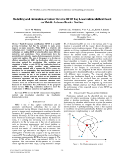 Modelling and Simulation of Indoor Reverse RFID Tag