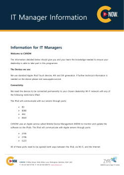 Information for IT Managers