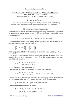 Instrumental Variable Models for Discrete Outcomes