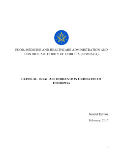 clinical trial authorization guideline of ethiopoa