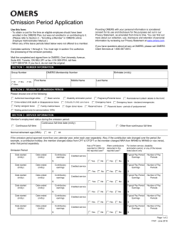 Omission Period Application