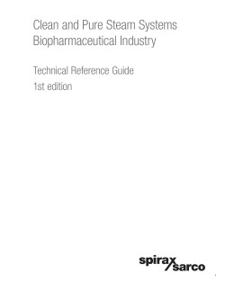 Clean and Pure Steam Systems Biopharmaceutical Industry
