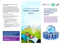 A 1+2 approach to language learning