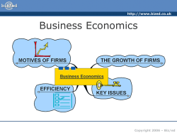Business Economics - PowerPoint Presentation